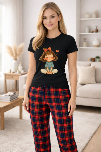 MVRDAR Pijamale dama din bumbac premium, pijama femei confortabila