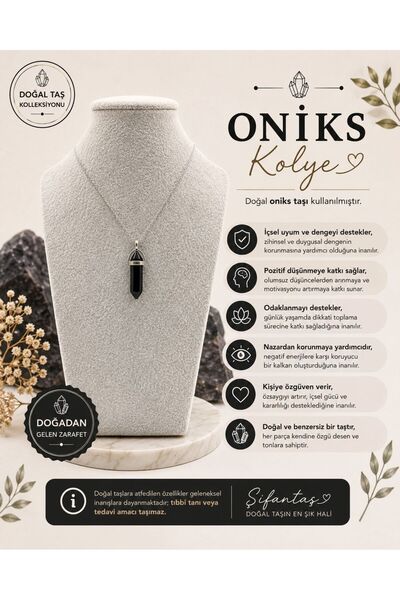 ŞİFAMTAŞ Onyx Natural Stone Pendant (1)