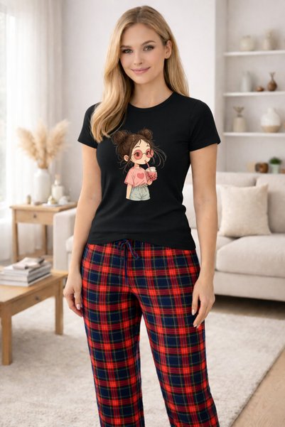 MVRDAR Pijamale dama din bumbac premium, pijama femei confortabila
