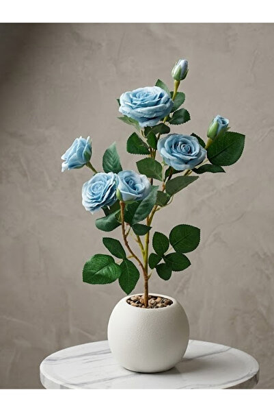 co arma Artificial Roses with a White Texture, Beautifully and Exquisitely De...