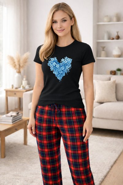 MVRDAR Pijamale dama din bumbac premium, pijama femei confortabila