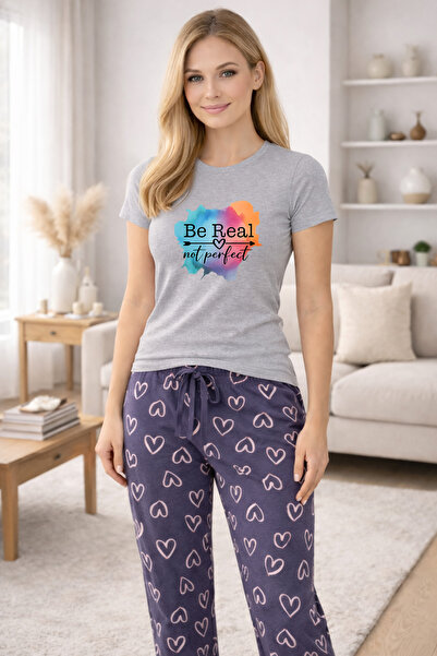 MVRDAR Pijamale dama din bumbac premium, pijama femei confortabila