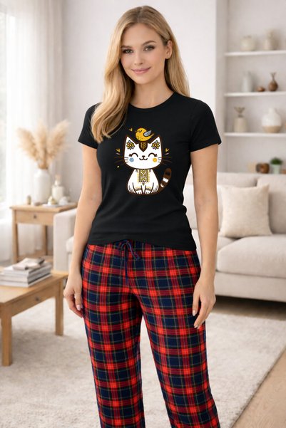MVRDAR Pijamale dama din bumbac premium, pijama femei confortabila