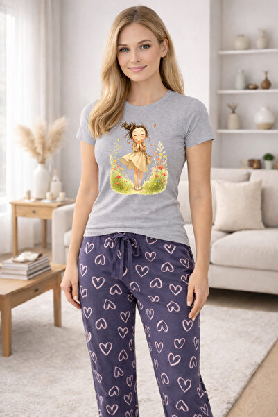 MVRDAR Pijamale dama din bumbac premium, pijama femei confortabila