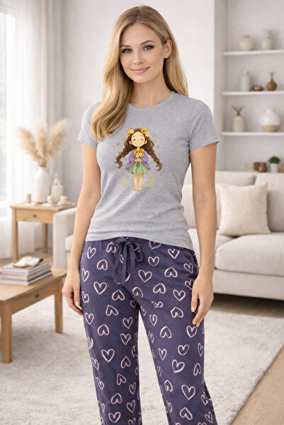 MVRDAR Pijamale dama din bumbac premium, pijama femei confortabila