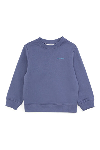 Calvin Klein Blue Logo Printed Unisex Kids T-shirt