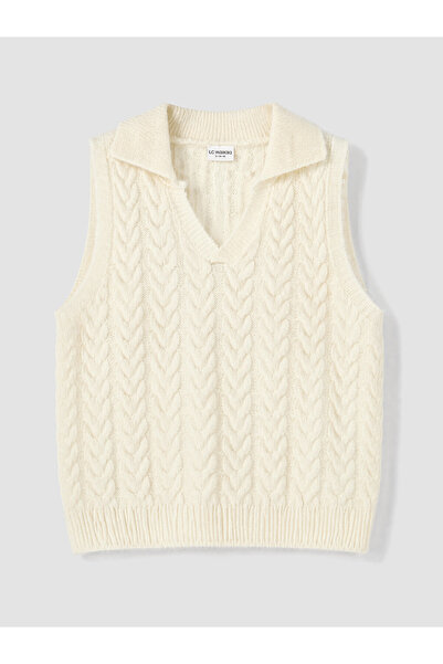 LC Waikiki Polo Neck Girl's Knitwear Sweater