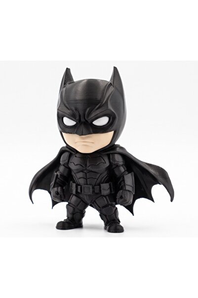 Genel Markalar 12 cm 3D Baskı Sevimli Batman Figürü - Siyah PLA Chibi Batman ...