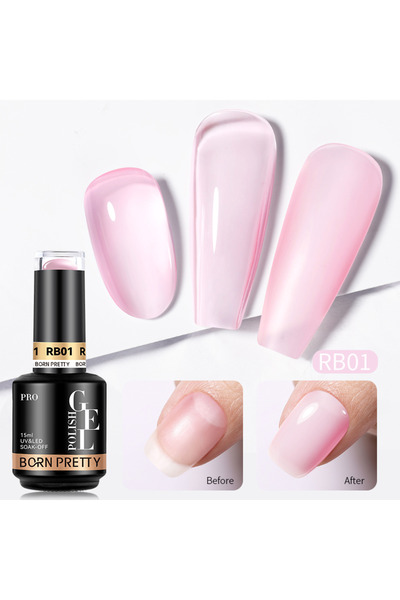 Born Pretty Pro Rubber Base Renkli Base Coat 15 ml RBNEW-01
