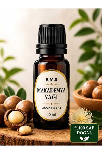 E.M.S AVM 10 ml Macadamia Oil 100% Pure Cold-Pressed Macadamia Nut Oil.