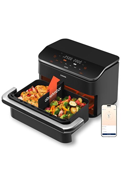 COSORI Airfryer, Dual Blaze Twinfry, Esnek Hazneler, 10 L