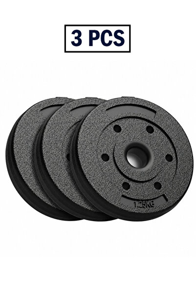Fitness World Dumbbell Weight Plate 1.25kg (3Pcs), Reinforced Plastic Weight ...