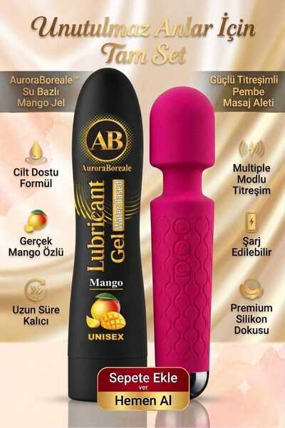 AuroraBoreale Premium Mango Aromalı 125 ML Kayganlaştırıcı Jel Masaj Aleti Ak...