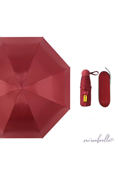 Mi'umbrella 8 Telli Kapsül Şemsiye UV+50 Güneş Korumalı