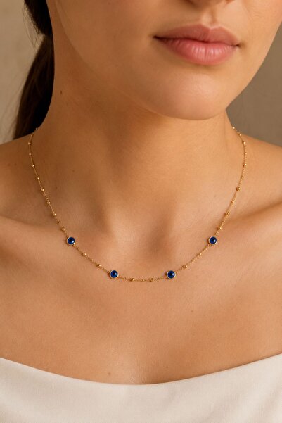 stainles steel Evil Eye Beaded Necklace