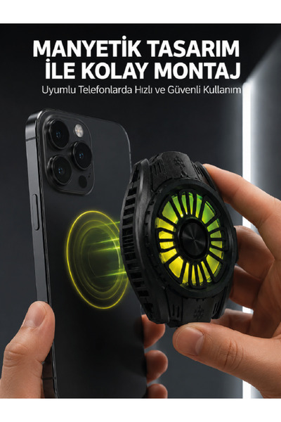 Soğutma Teknolojili RGB Işıklı Telefon Soğutucu