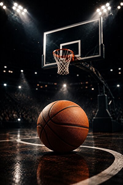 Vexart Atelier Basketbol Temalı Tablo Poster – Basketbolcu Sporcu Odası Duvar...