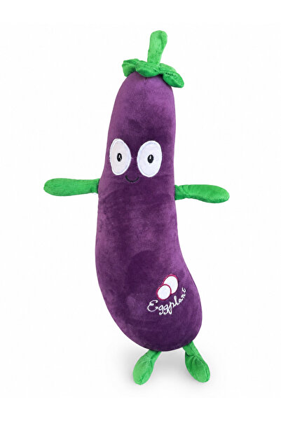 farddad Purple Eggplant Plush Toy, Cute Vegetable Character, Soft Cuddly Chil...