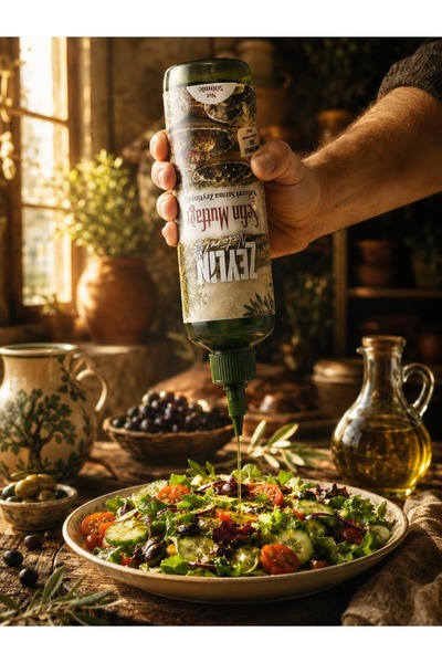 Naturel Sızma Zeytinyağı Şefin Mutfağı Sıkılabilir Şeffaf Pet Şişe