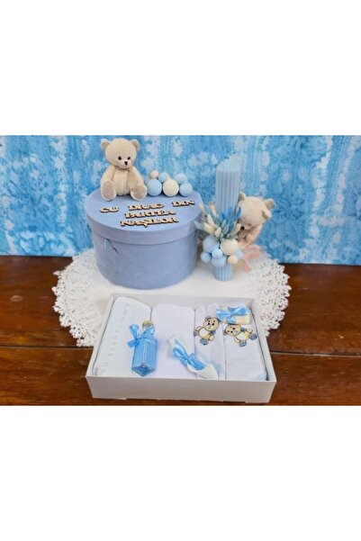 Generic Brand Set complet premium: trusouri botez si lumanari botez cu cutie ...