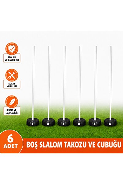 DLKSPORT SLALOM TAKOZU VE SLALOM ÇUBUĞU 6 ADET
