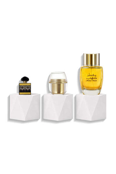 Junaid Perfumes مجموعة عبق الدار - عطر حضارة و معطر ذهب - جل معطر ذهب