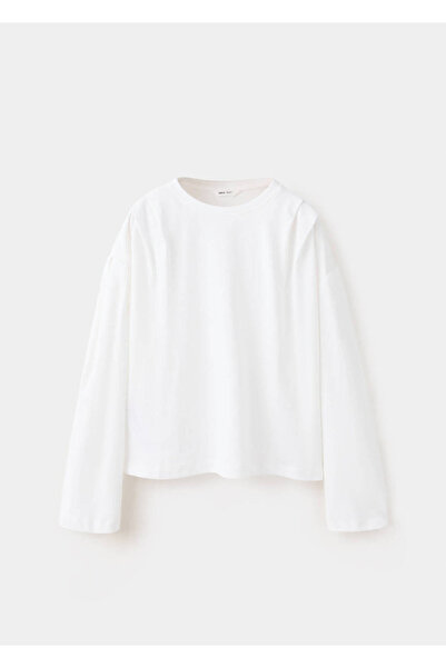 MANGO Kids Pile detaylı relaxed fit tişört