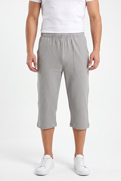 BAGLAN Men's Summer Knee-Length Capri Waffle Combed Cotton Bgl-St05653