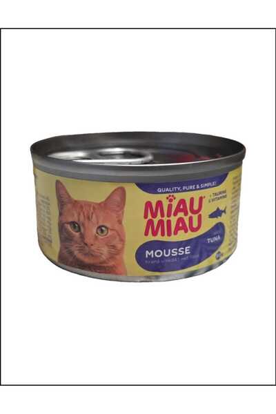 Miau Mousse cu ton- Pachet de 12 conserve mancare pisici * 80 gr