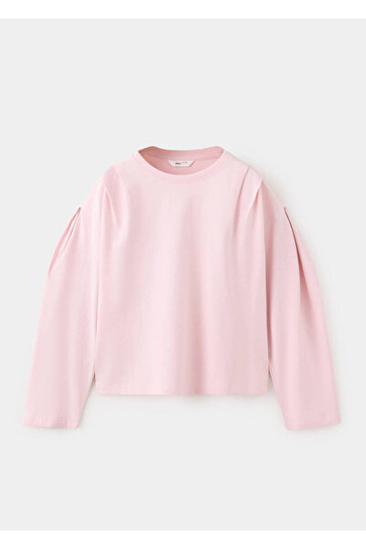 MANGO Kids Pile detaylı relaxed fit tişört
