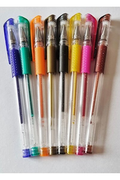 FREE PALACE 5-Piece Ultra Shiny Glitter Gel Ballpoint Pen Set – Vibrant Color...