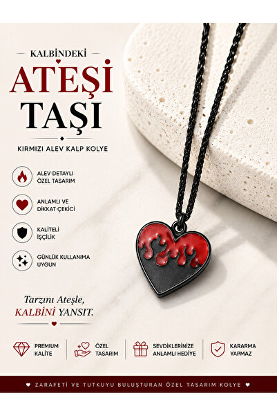 FG KONNİCHİWA Women Men Steel Clamshell Heart Pendant Steel Chain Twist Chain...