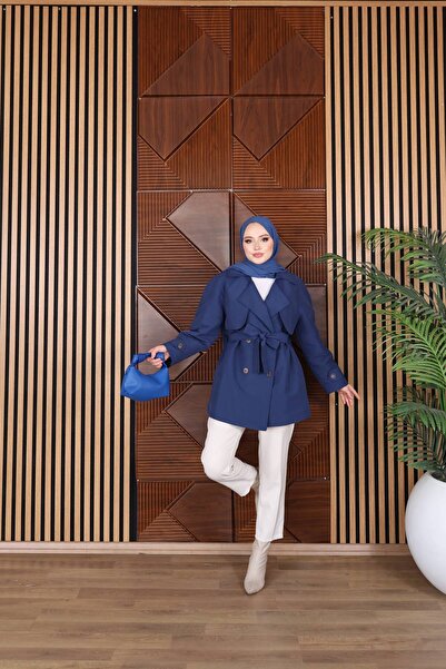 MİTODO Stylish and Comfortable Short Trench Coat