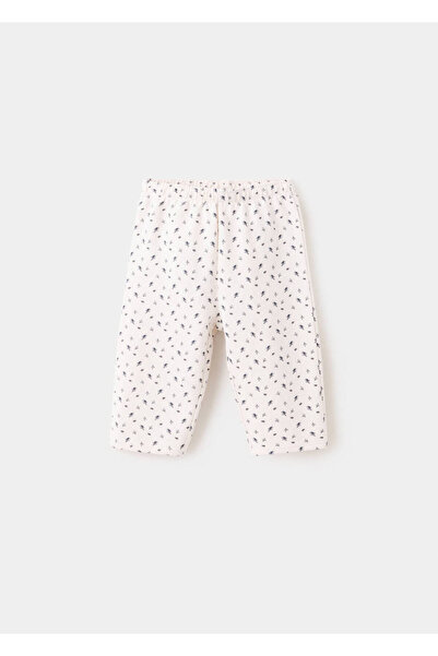MANGO Baby Çiçek desenli jogger pantolon