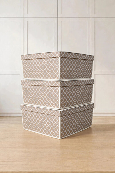 VAYBE 3-Piece under Bed and Inside Cabinet Storage Box with Lid Foldable Orga...
