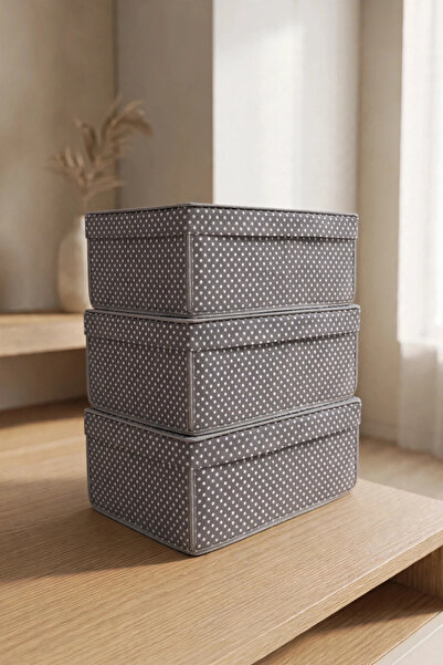 VAYBE 3-Piece under Bed and Inside Cabinet Storage Box with Lid Foldable Orga...