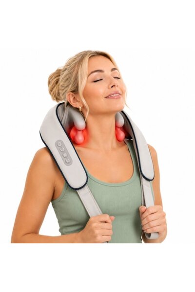 Mediatech Media-Tech MT6533 Neck and Shoulder Massager, 26W, 6 Massage Heads,...