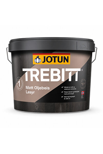 Jotun TREBITT Matt Oljebeis – Mat Transparan Su Bazlı Dış Cephe Ahşap Koruyuc...