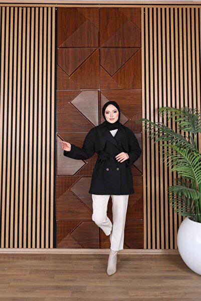 MİTODO Stylish and Comfortable Short Trench Coat