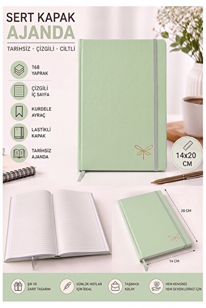 Artlantis Quality Undated Agenda Notepad A5 14X20Cm 1 Piece Lizz Ofs180L Line...