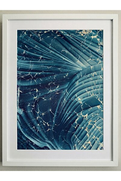SANATHAN TABLO | modern Ebru Tablosu , Orijinal Sanat Eseri , El Boyaması ,çe...