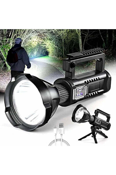 OEM Lanterna LED multifuncțională W591 cu trepied, XHP50, 15W, USB, IPX6