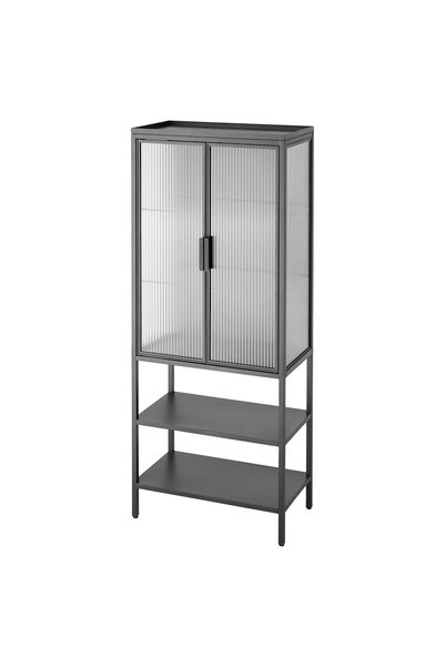 IKEA Modern Siyah Banyo Dolabı 60x34 - Şık Banyo Aksesuarı