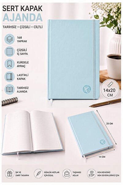 Artlantis Quality Undated Agenda Notepad A5 14X20Cm 1 Piece Lizz Ofs180L Line...