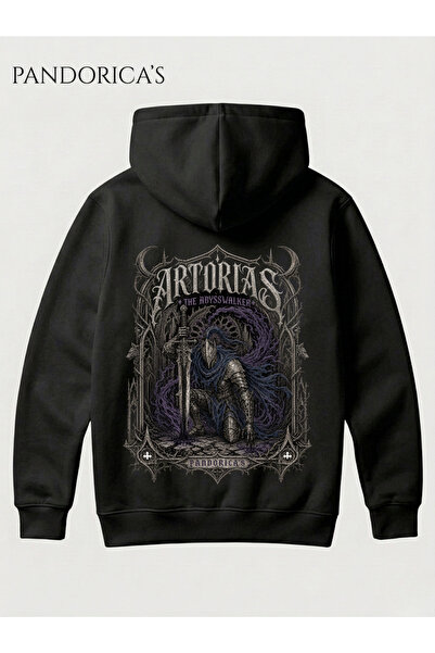 PANDORICA Dark Souls "ASTORIAS OF THE ABYSS" Özel Tasarımı Yazılı Sırt Baskıl...