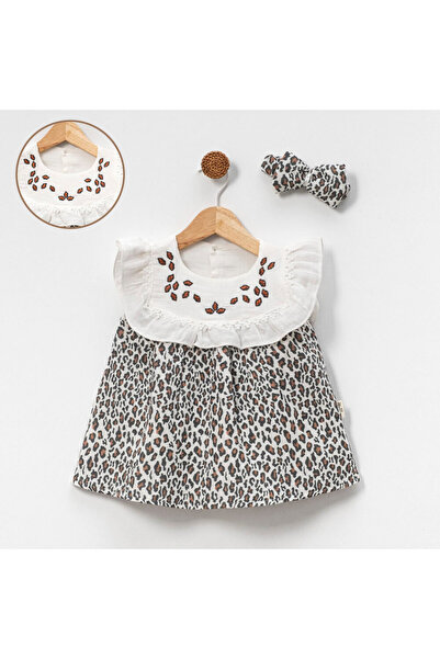 LEOPARLI MÜSLİN ELBİSE