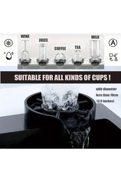 HOLOL غسالة فناجين قهوة واكواب ذات ضغط عالي Barista cup washer