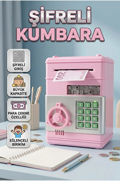 canrodi Password-Protected Electronic Money Box with Large Capacity and Autom...