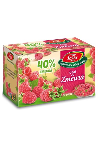 Fares Ceai cu zmeura 40% 20 plicuri