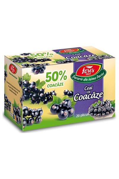 Fares Ceai cu coacaze 50% 20 plicuri